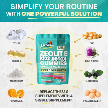 Lirosia - Kids Detox & Multivitamin Gummies
